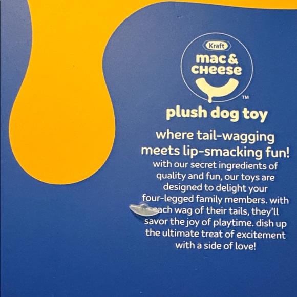 NWT Kraft Mac & Cheese Plush Dog toy - Picture 4 of 5